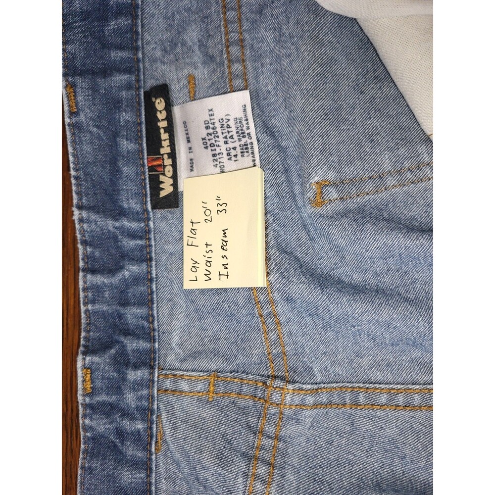 Workrite FR Jeans Men 40x33 Westex Indura Flame Resistant NFPA 2112 ARC 2 Work - Picture 4 of 7